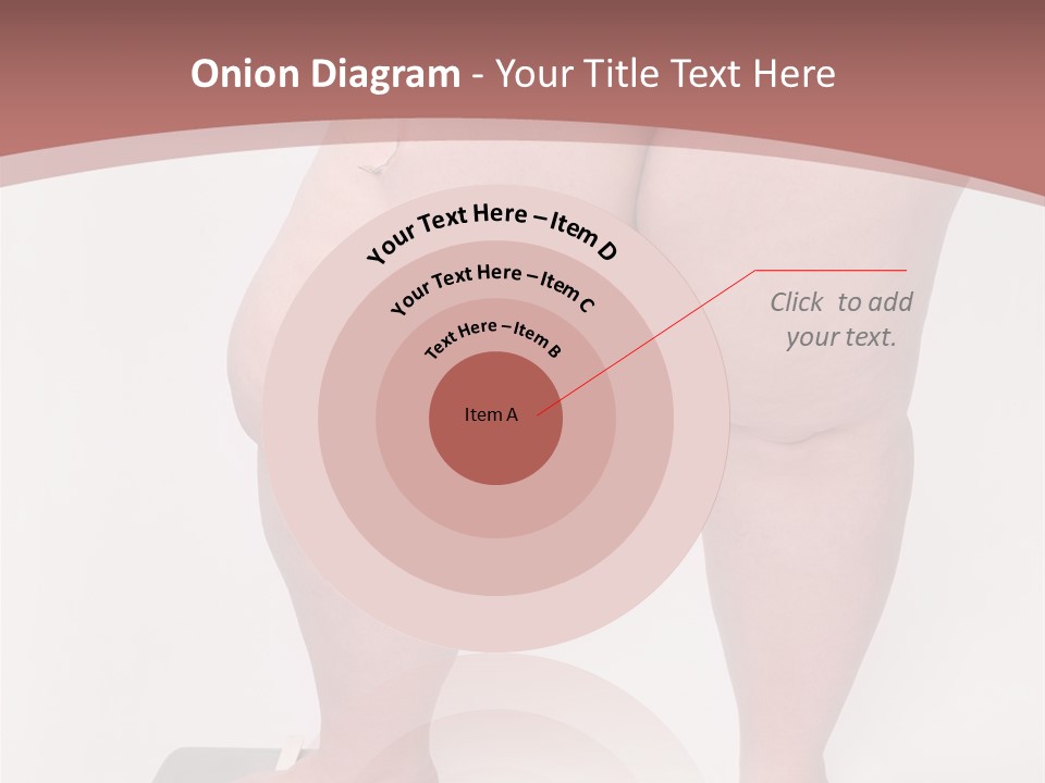 A Fat Woman Standing On Top Of A Scale PowerPoint Template