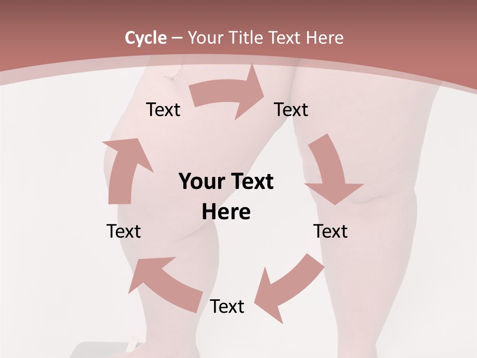 A Fat Woman Standing On Top Of A Scale PowerPoint Template