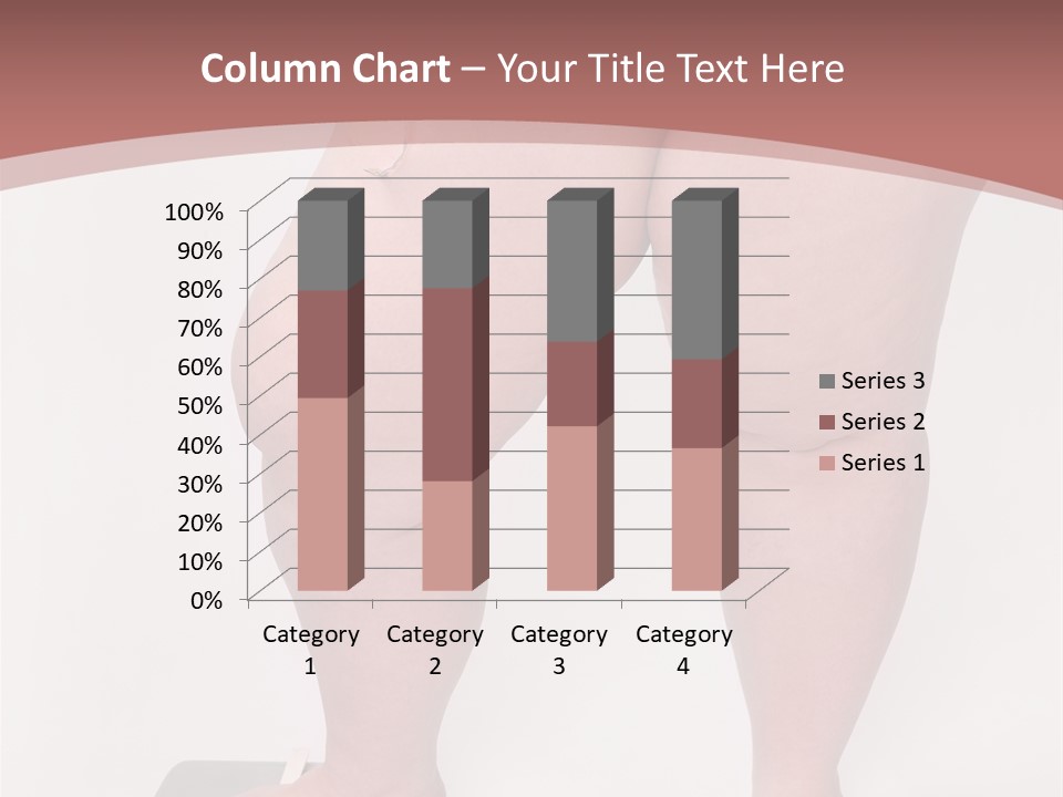 A Fat Woman Standing On Top Of A Scale PowerPoint Template