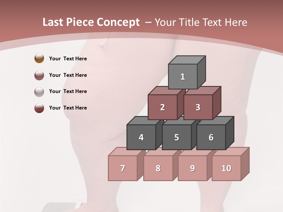 A Fat Woman Standing On Top Of A Scale PowerPoint Template