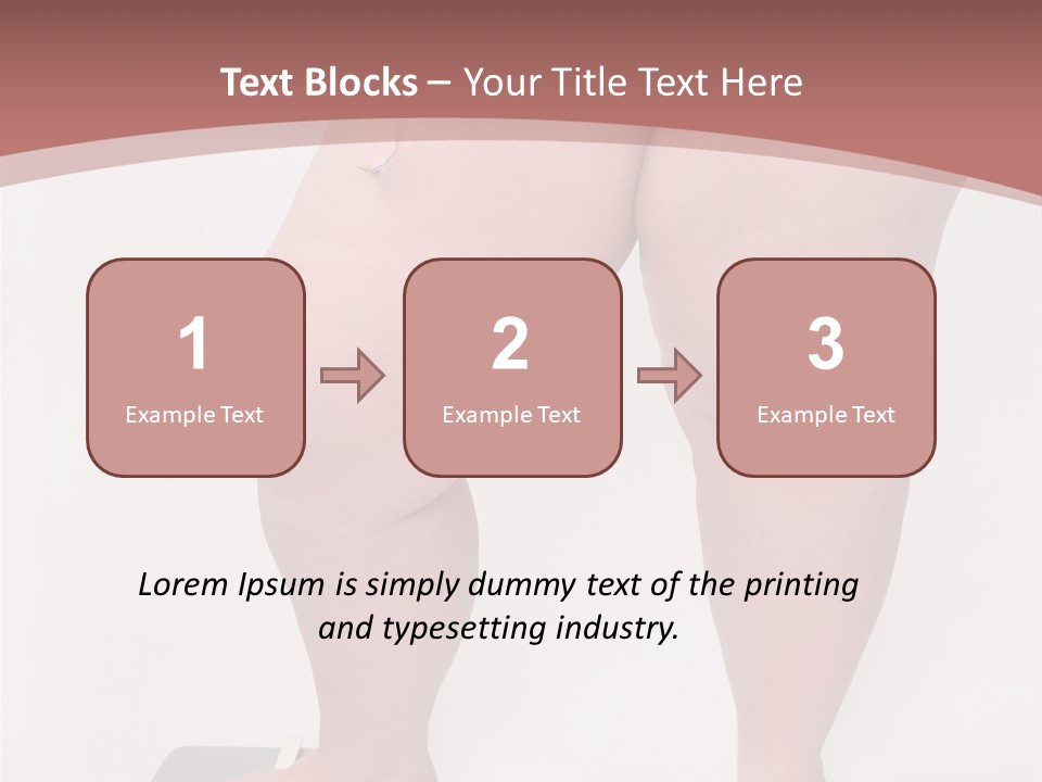 A Fat Woman Standing On Top Of A Scale PowerPoint Template