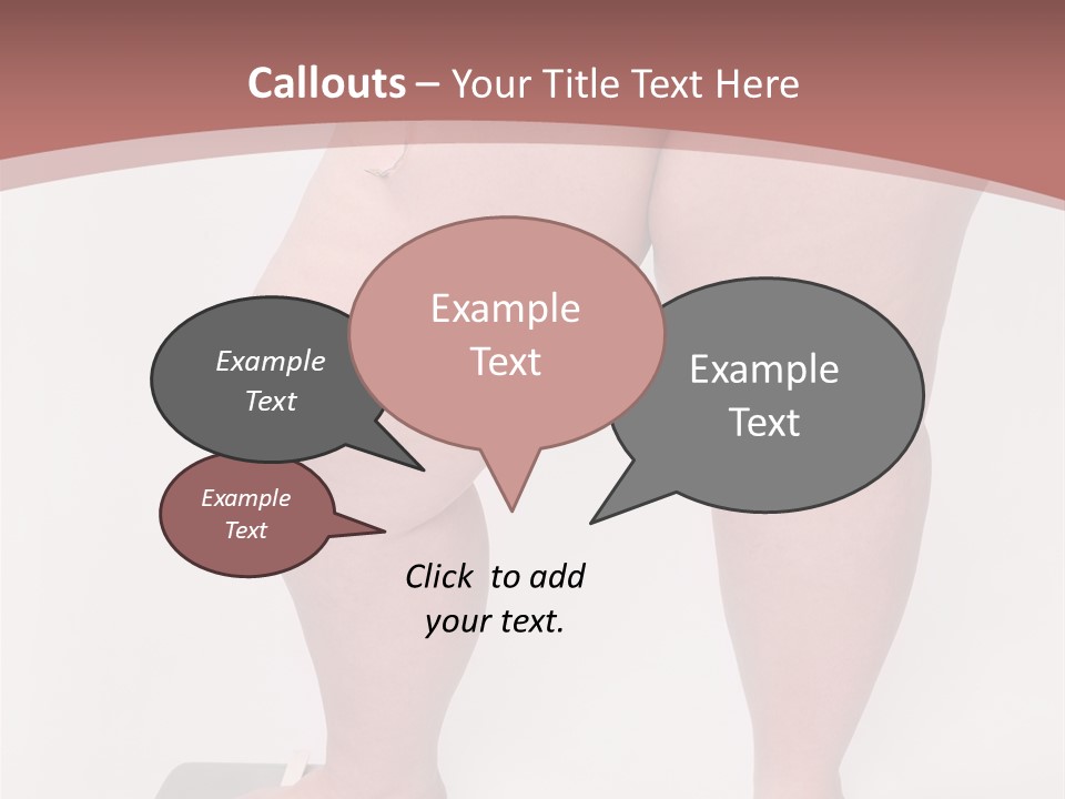 A Fat Woman Standing On Top Of A Scale PowerPoint Template