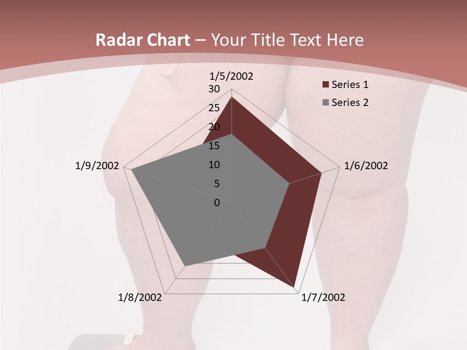 A Fat Woman Standing On Top Of A Scale PowerPoint Template