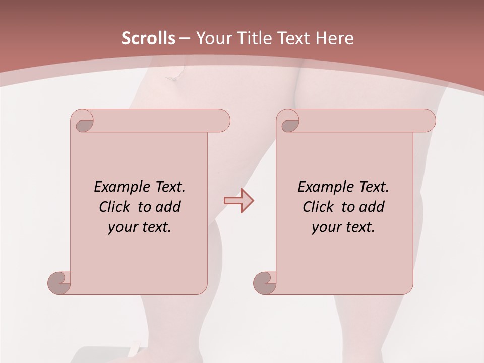 A Fat Woman Standing On Top Of A Scale PowerPoint Template