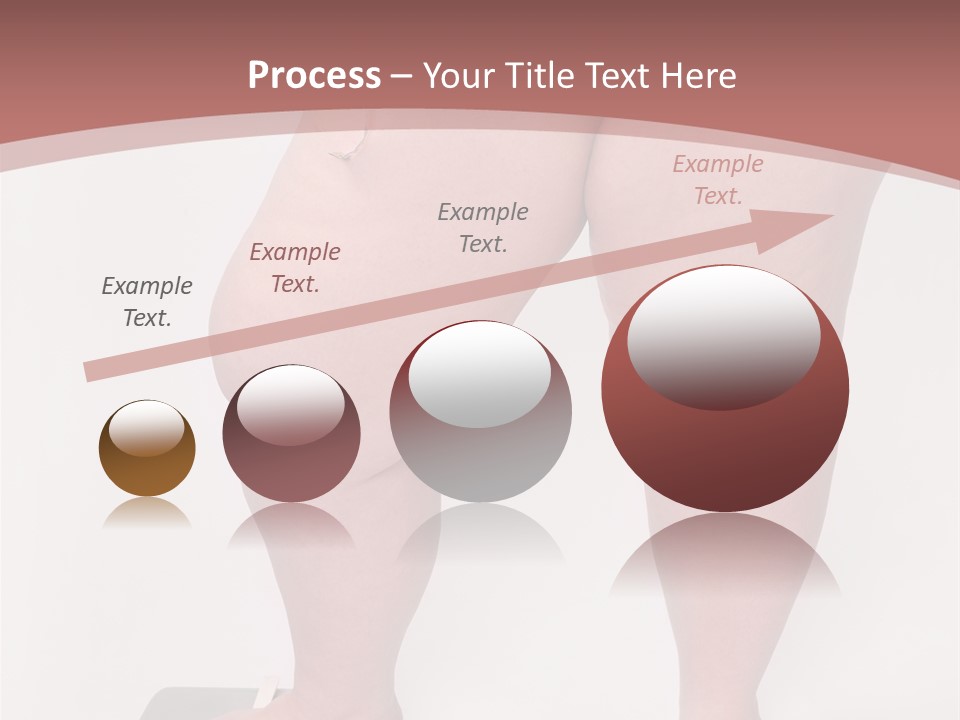 A Fat Woman Standing On Top Of A Scale PowerPoint Template