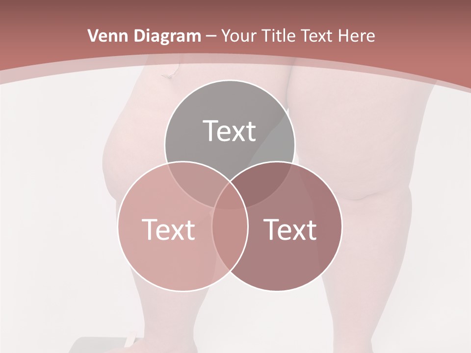 A Fat Woman Standing On Top Of A Scale PowerPoint Template