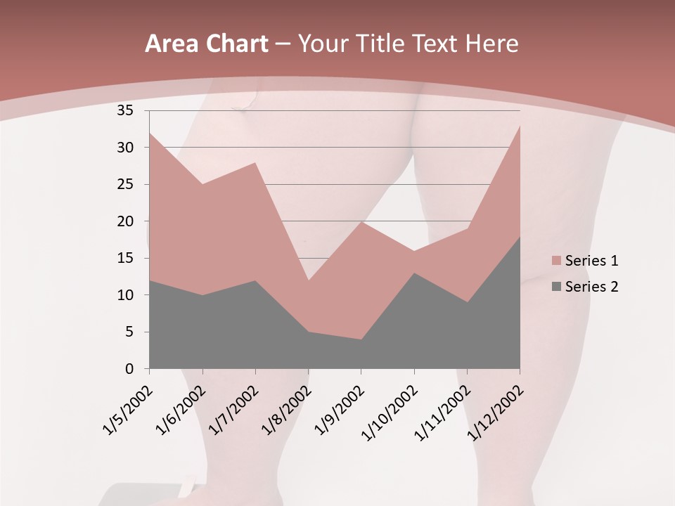 A Fat Woman Standing On Top Of A Scale PowerPoint Template