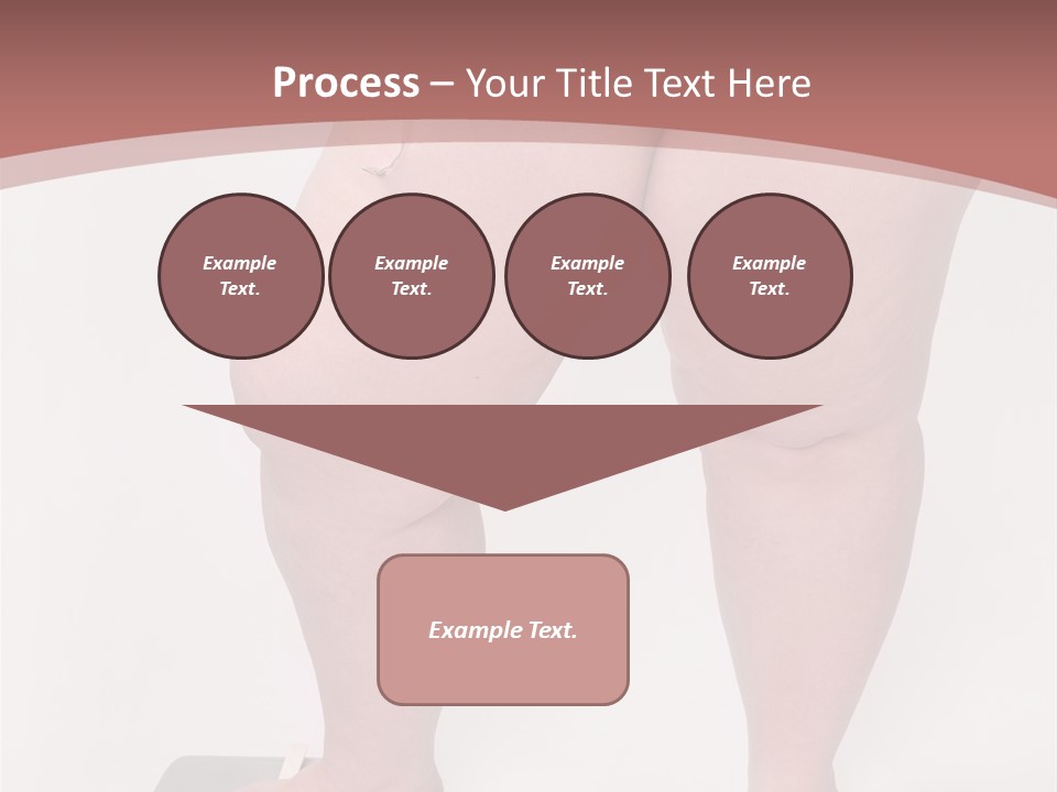 A Fat Woman Standing On Top Of A Scale PowerPoint Template