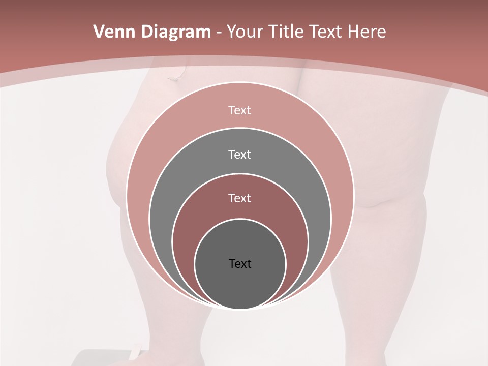A Fat Woman Standing On Top Of A Scale PowerPoint Template