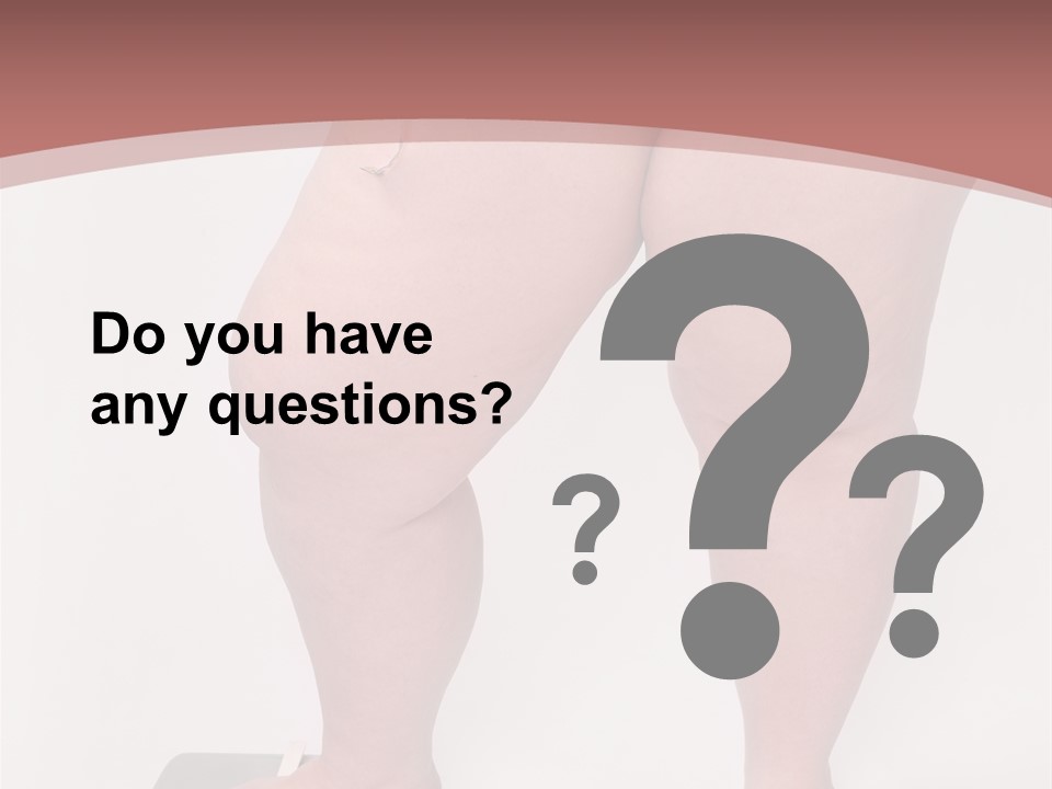 A Fat Woman Standing On Top Of A Scale PowerPoint Template