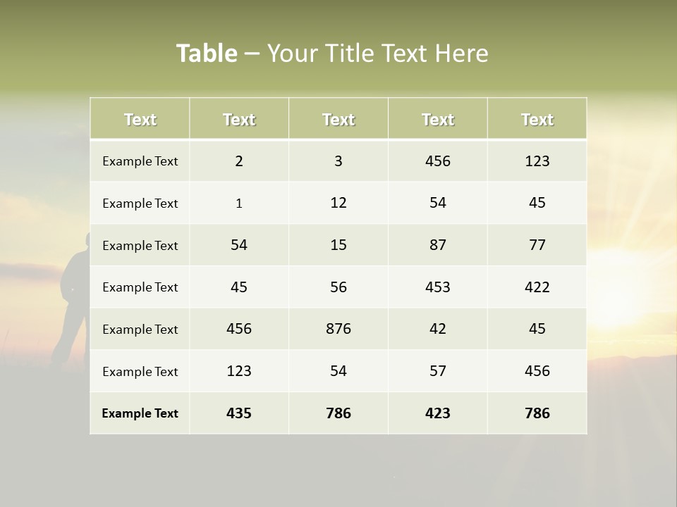 A Man Standing On Top Of A Hill Under A Cloudy Sky PowerPoint Template