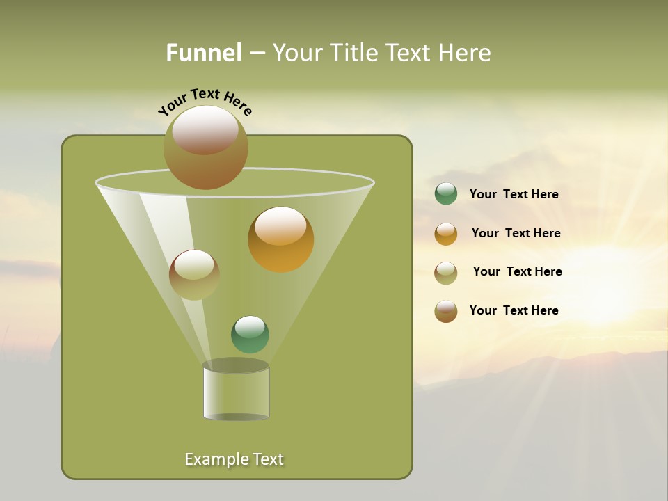 A Man Standing On Top Of A Hill Under A Cloudy Sky PowerPoint Template