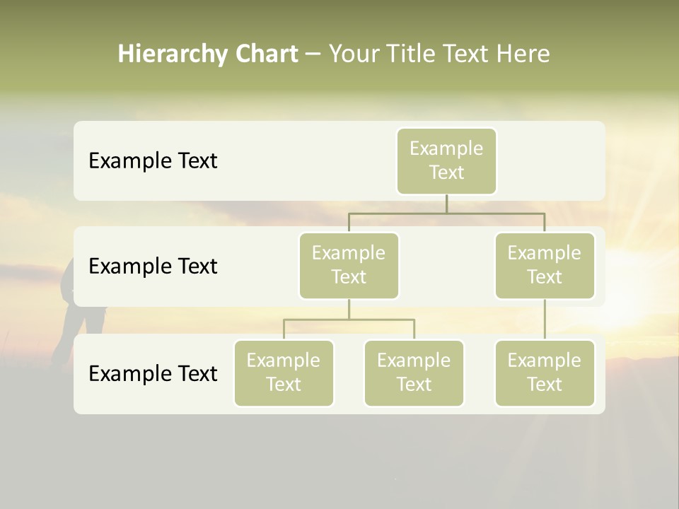 A Man Standing On Top Of A Hill Under A Cloudy Sky PowerPoint Template