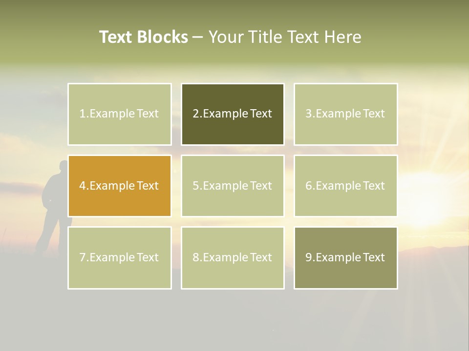 A Man Standing On Top Of A Hill Under A Cloudy Sky PowerPoint Template