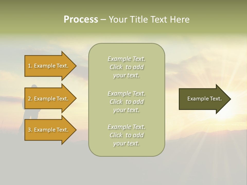 A Man Standing On Top Of A Hill Under A Cloudy Sky PowerPoint Template