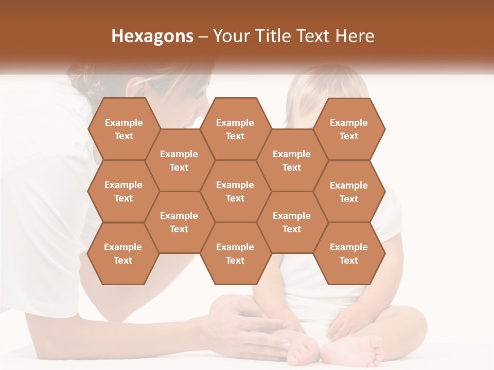 A Woman Combing A Small Child's Hair With An Electric Toothbrush PowerPoint Template