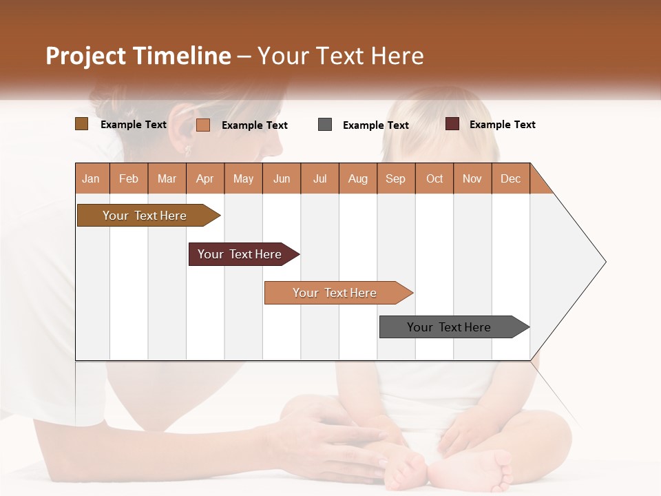 A Woman Combing A Small Child's Hair With An Electric Toothbrush PowerPoint Template