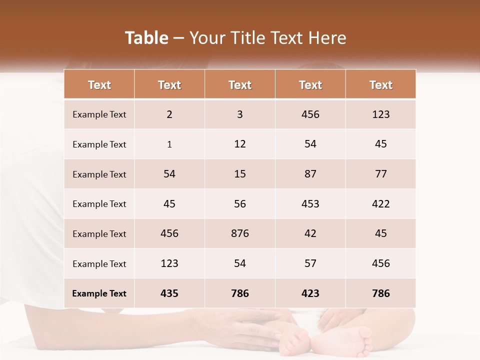 A Woman Combing A Small Child's Hair With An Electric Toothbrush PowerPoint Template