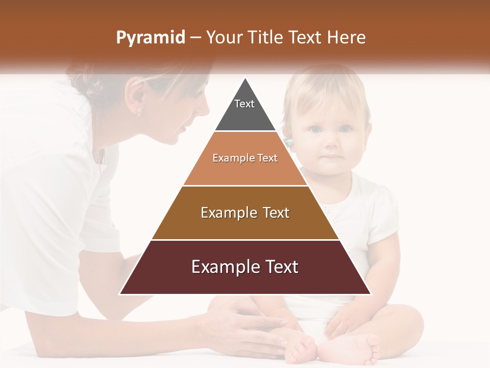 A Woman Combing A Small Child's Hair With An Electric Toothbrush PowerPoint Template