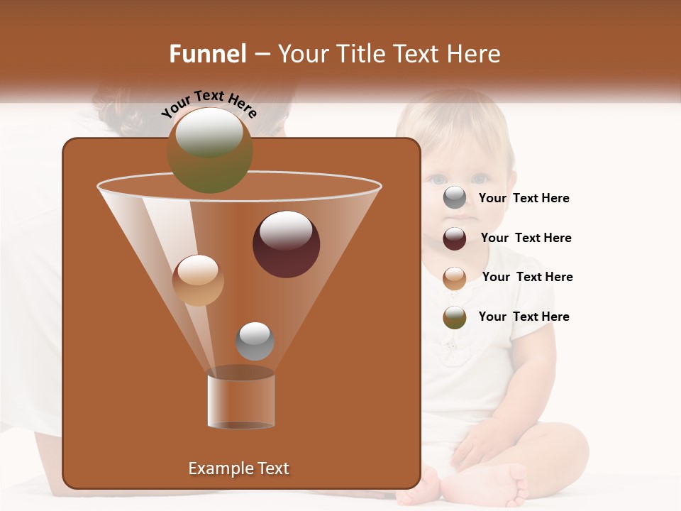 A Woman Combing A Small Child's Hair With An Electric Toothbrush PowerPoint Template