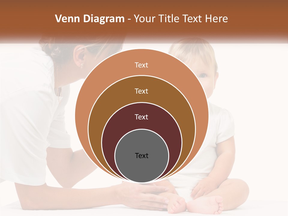 A Woman Combing A Small Child's Hair With An Electric Toothbrush PowerPoint Template