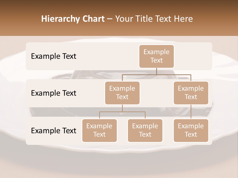 A White Plate Topped With A Chocolate Pudding PowerPoint Template