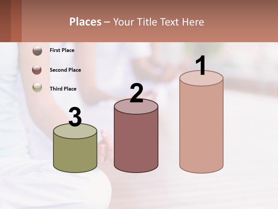 A Group Of People Sitting In A Yoga Position PowerPoint Template