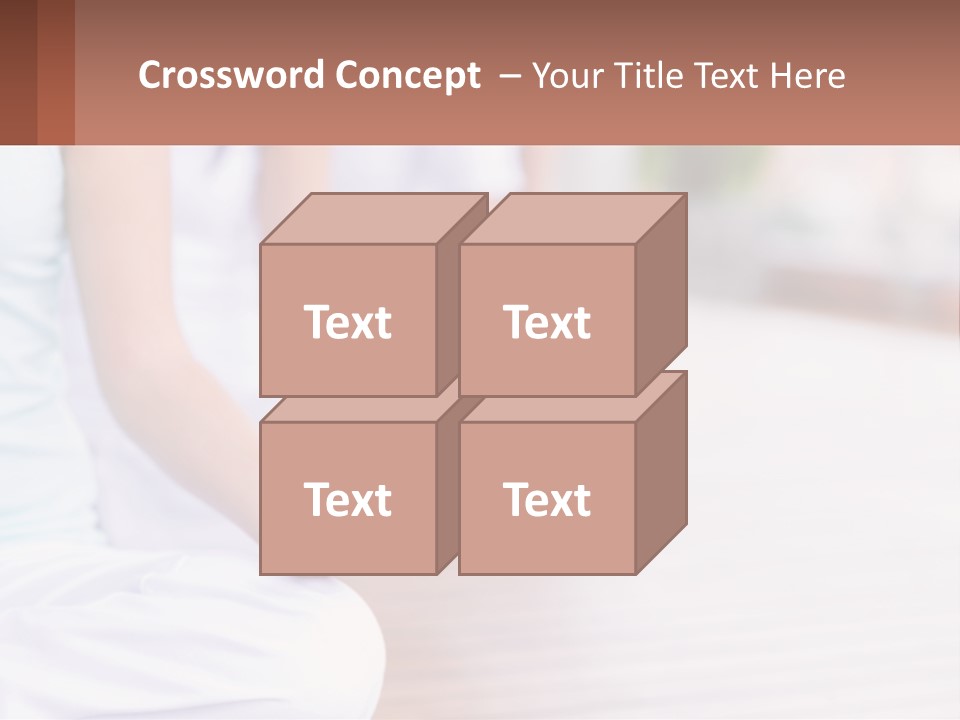 A Group Of People Sitting In A Yoga Position PowerPoint Template