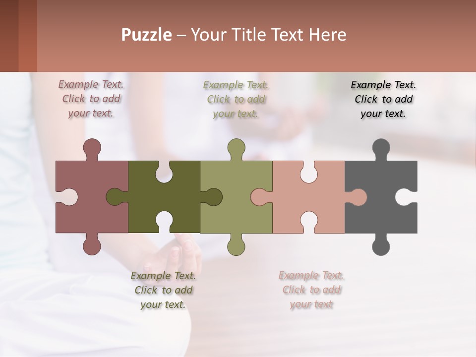 A Group Of People Sitting In A Yoga Position PowerPoint Template