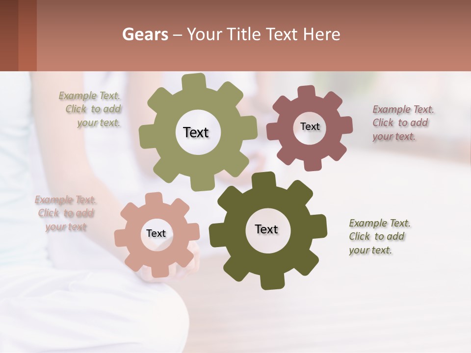 A Group Of People Sitting In A Yoga Position PowerPoint Template