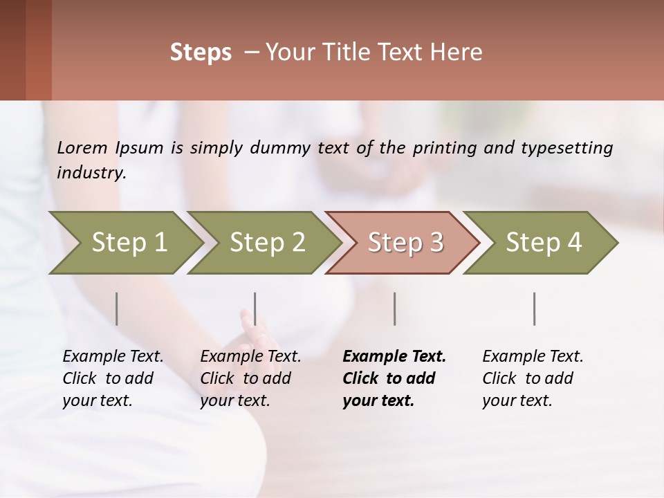 A Group Of People Sitting In A Yoga Position PowerPoint Template