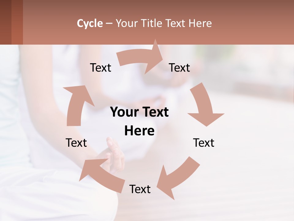 A Group Of People Sitting In A Yoga Position PowerPoint Template