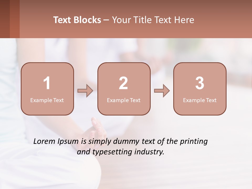 A Group Of People Sitting In A Yoga Position PowerPoint Template
