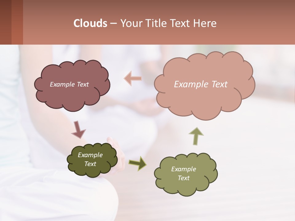 A Group Of People Sitting In A Yoga Position PowerPoint Template