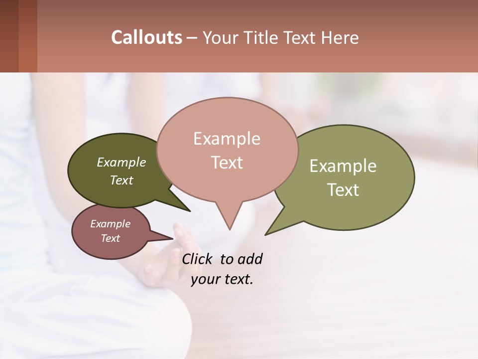 A Group Of People Sitting In A Yoga Position PowerPoint Template