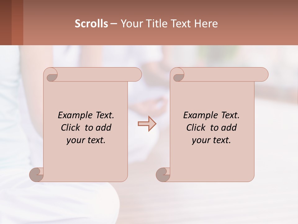 A Group Of People Sitting In A Yoga Position PowerPoint Template