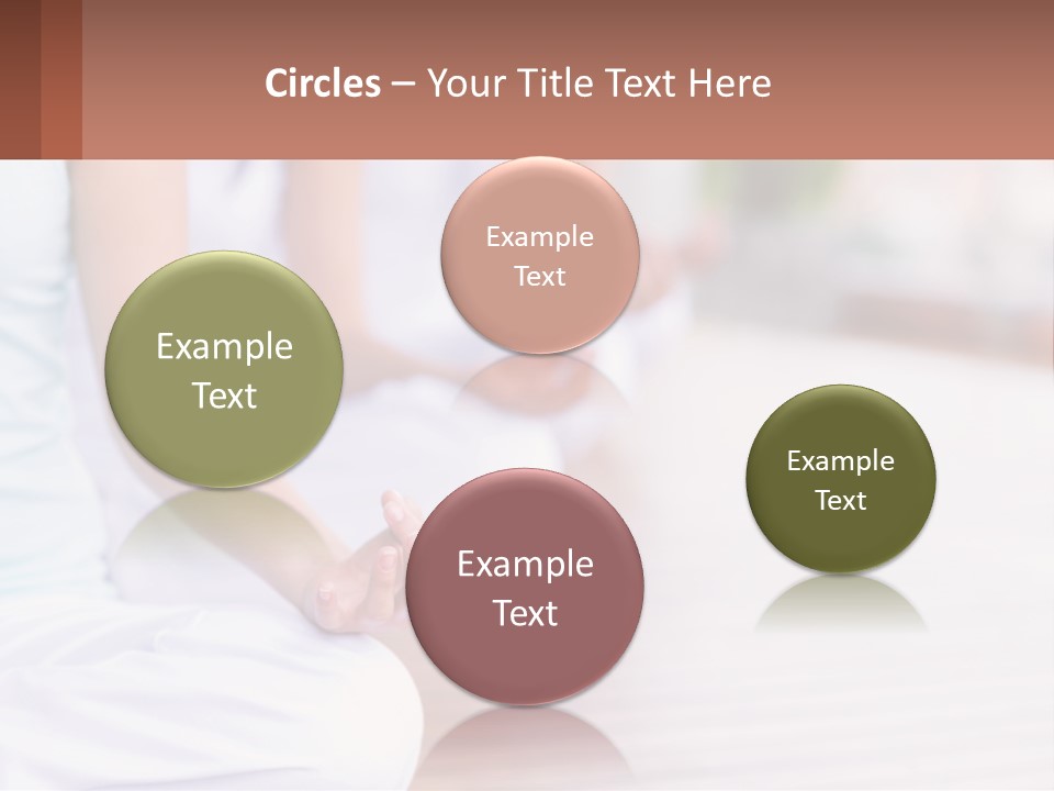 A Group Of People Sitting In A Yoga Position PowerPoint Template