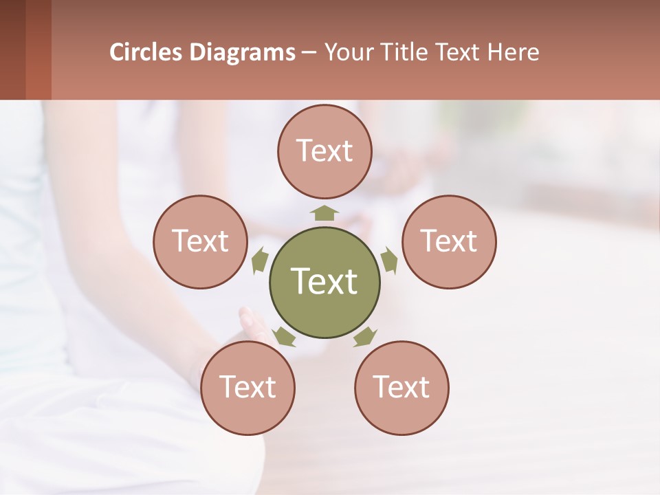 A Group Of People Sitting In A Yoga Position PowerPoint Template