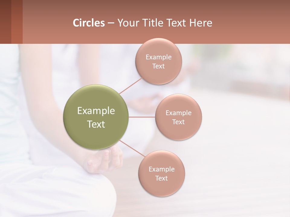 A Group Of People Sitting In A Yoga Position PowerPoint Template