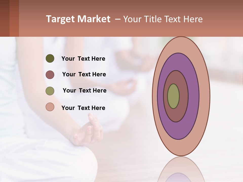 A Group Of People Sitting In A Yoga Position PowerPoint Template