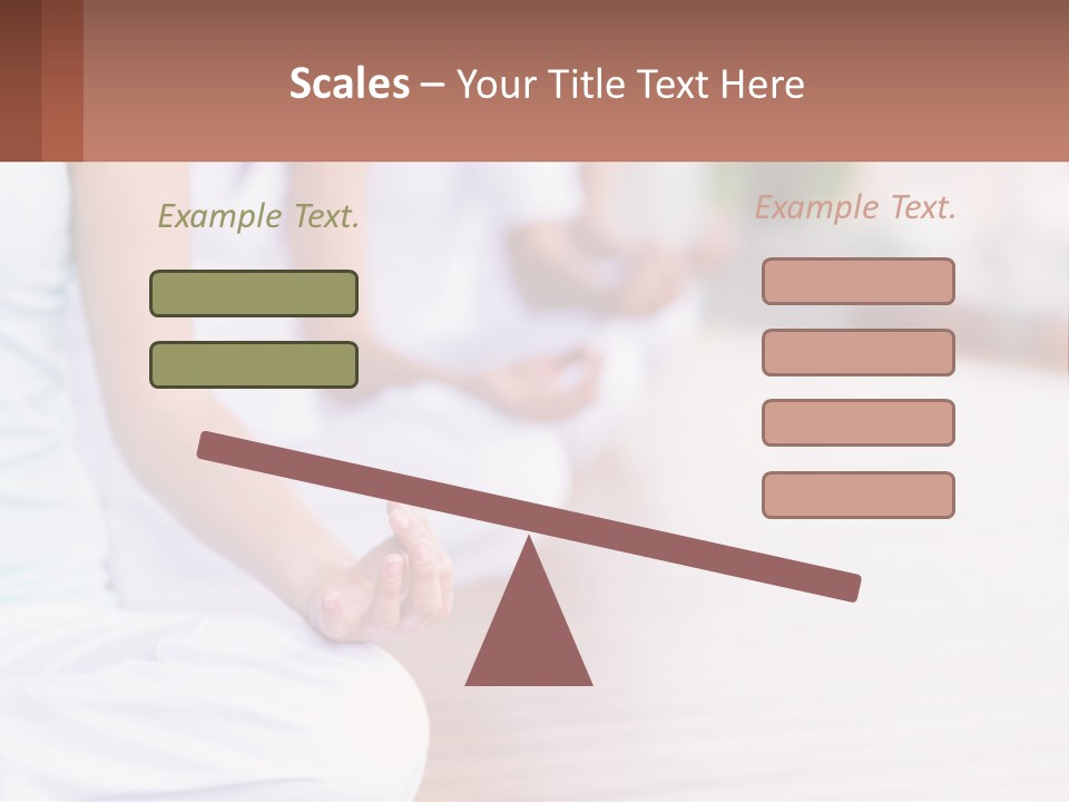 A Group Of People Sitting In A Yoga Position PowerPoint Template