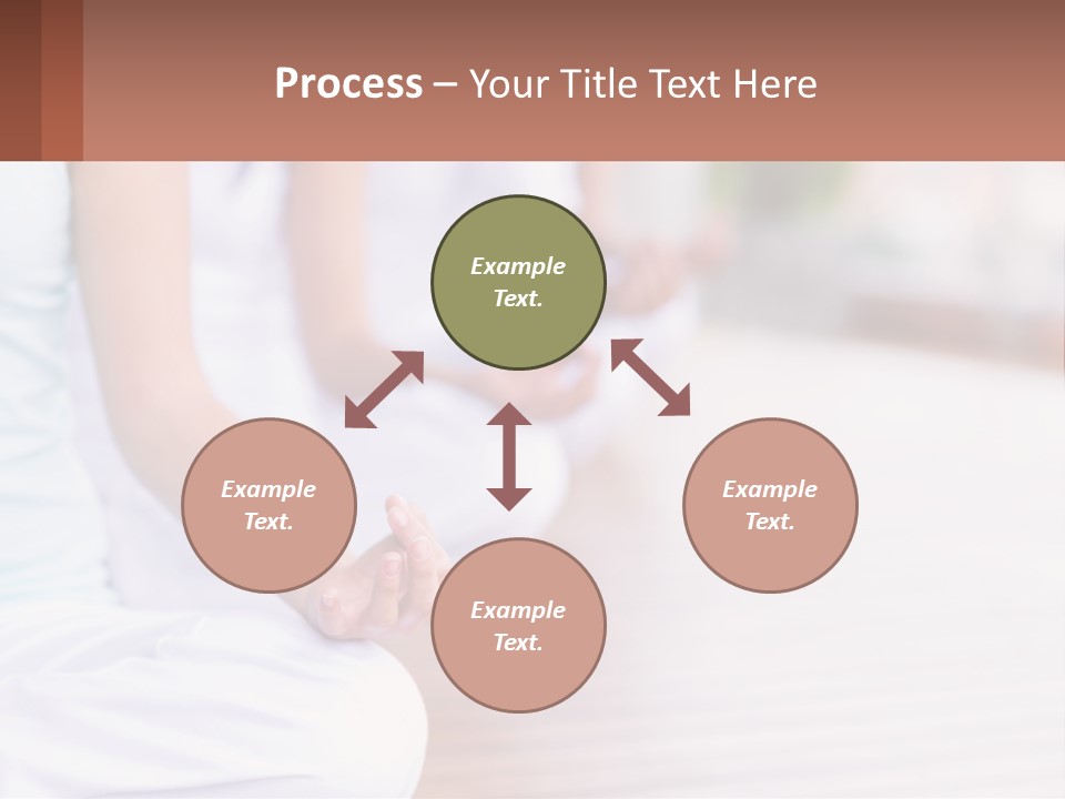 A Group Of People Sitting In A Yoga Position PowerPoint Template