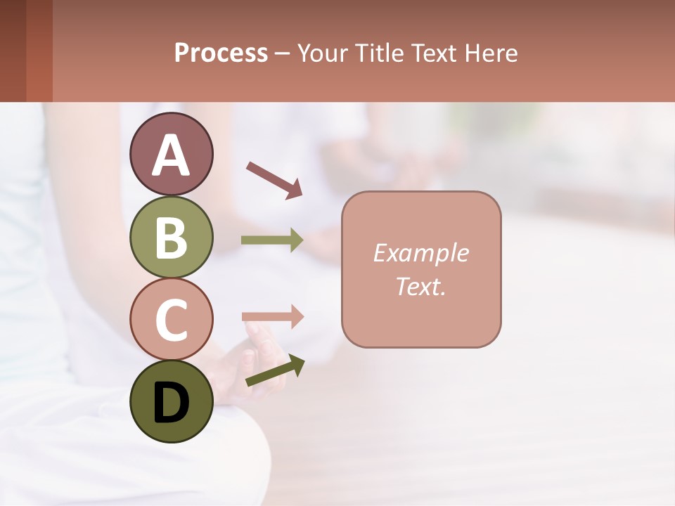 A Group Of People Sitting In A Yoga Position PowerPoint Template