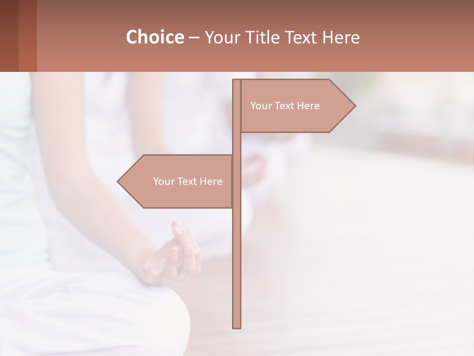 A Group Of People Sitting In A Yoga Position PowerPoint Template