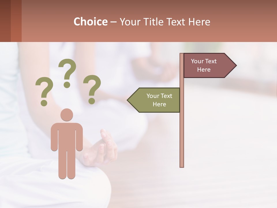 A Group Of People Sitting In A Yoga Position PowerPoint Template