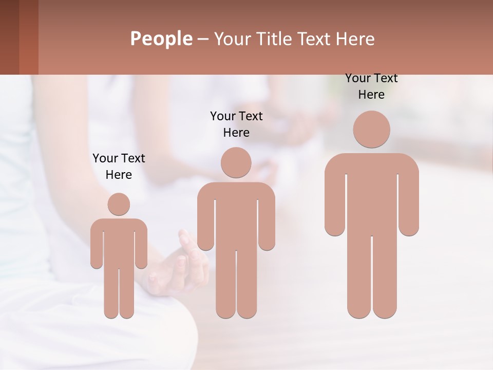 A Group Of People Sitting In A Yoga Position PowerPoint Template