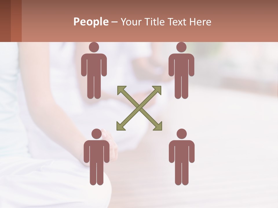 A Group Of People Sitting In A Yoga Position PowerPoint Template