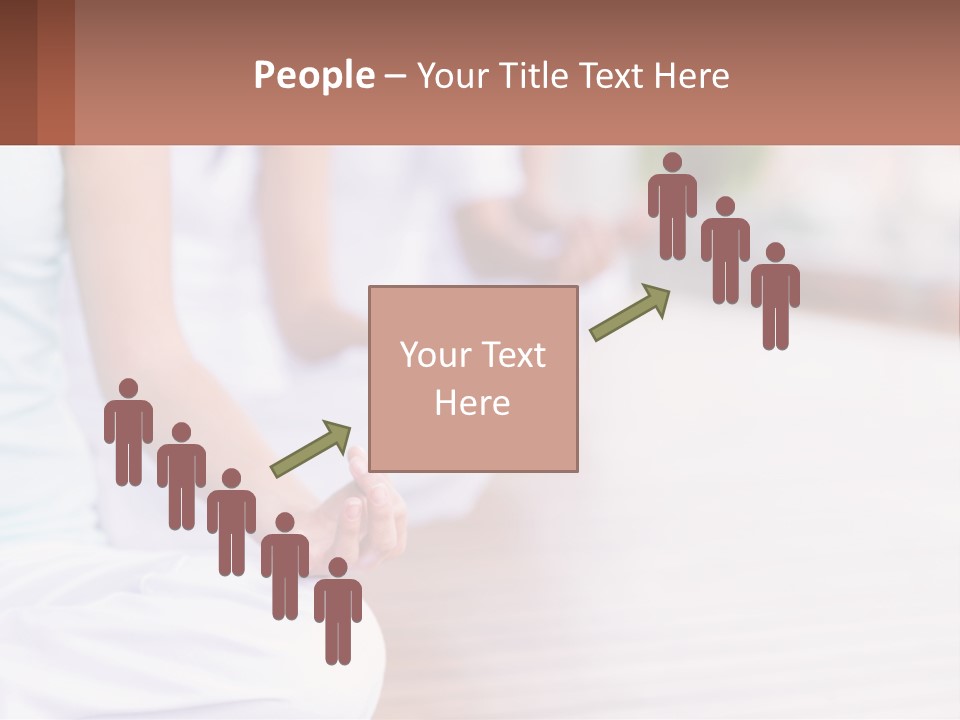 A Group Of People Sitting In A Yoga Position PowerPoint Template