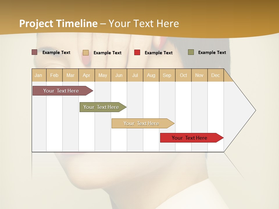 A Woman With Red Nail Polish On Her Nails PowerPoint Template