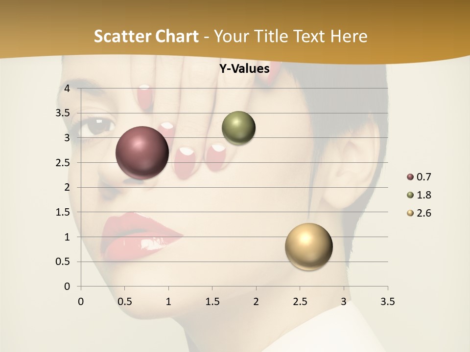 A Woman With Red Nail Polish On Her Nails PowerPoint Template